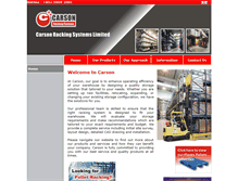 Tablet Screenshot of carsonrack.com